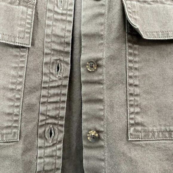 Banana Republic Dillon Long Sleeve Button Up Shirt Brown Women's XS Safari Boho - Picture 5 of 11